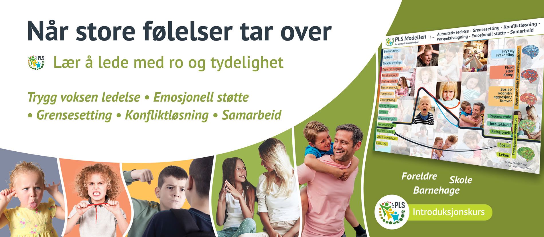 Introduksjonskurs til PLS-modellen for autoritativ voksenledelse, grensesetting, konfliktløsning og reguleringsstøtte